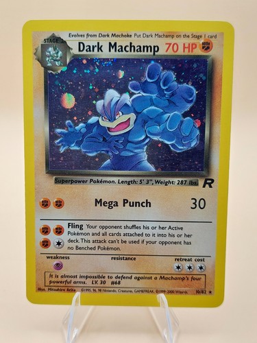 Carta pokemon dark - pokemon, machamp