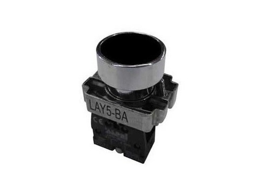 Pulsante nero piatto - piatto, a