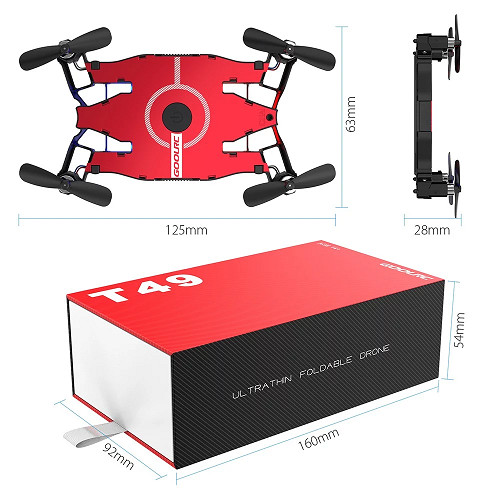 Mini drone quad wifi - mini, 720p