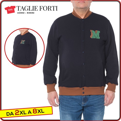 Felpa uomo taglie forti giacca - forti,