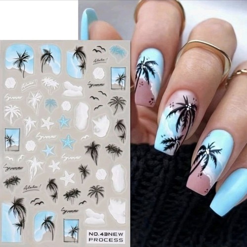 Adesivi nail art palme - art,