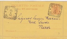 Intero Postale Regno Biglietto
