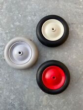 RUOTA GIORDANI CARROZZINA PASSEGGINO ANNI 70 80 90 GOMMA PIENA DIAMETRO 10,5 CM