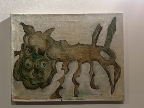 Vecchio dipinto surrealista - vecchio,