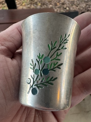 Tazza smaltata sterling