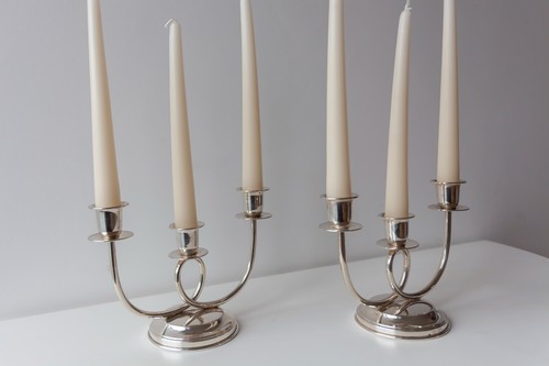 Coppia candelabri fuochi - coppia, 3