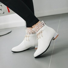 Stivali donna caviglie pizzo