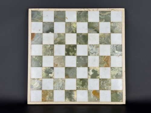 Vintage scacchiera marmo e - marmo,