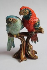 L68-GUIDO CACCIAPUOTI-PAPPAGALLI -CERAMICA ARTE BESTIARIO MUSEO OPERA FORESTA