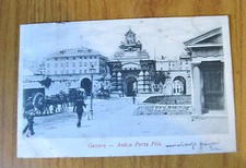 CARTOLINA GENOVA ANTICA PORTA PILA RARA VIAGGIATA 1904 SUBALPINA QQ