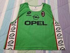 PETTORINA CALCIO AC MILAN MATCH WORN ANNI 90' LOTTO OPEL