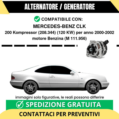 Alternatore mercedes benz clk - alternatore, mercedes-benz