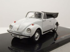 Modellino auto VW Maggiolino 1302 LS Cabrio 1971 bianco 1:43 ixo models