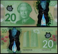 CANADA 20 DOLLARI (P108b) 2012 WILKINS & STEPHEN POLIMERO UNC