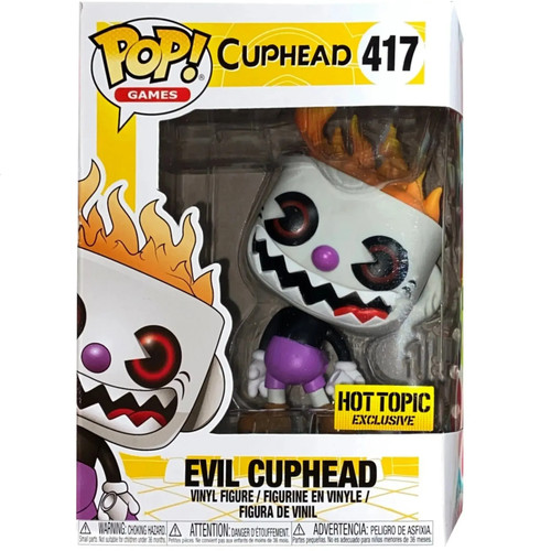 Cuphead figura evil - cuphead,