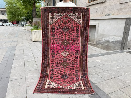 Tappeto vintage turco oushak - vintage,
