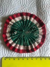 Coccarda Tricolore Coloniale  Regio Esercito WW2 AOI Mvsn Berretto Cappello 