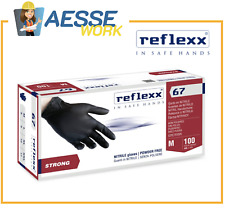 Guanti In Nitrile Reflexx 67 Neri 100 Pz. Ultra Resistenti | industria Meccanici