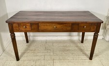 ANTICO TAVOLO PRANZO IMPERO RETTANGOLARE LEGNO NOCE 3 CASSETTI TABLE SALA 1800