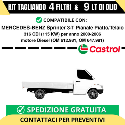 Tagliando per mercedes benz - per, mercedes-benz
