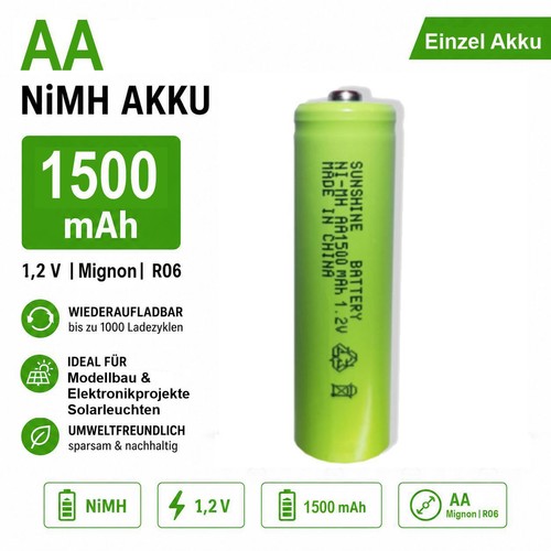 Nimh 1500 mah - nimh, v