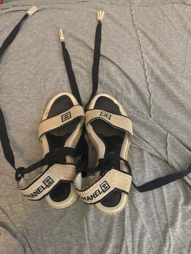 Espadrillas con zeppa chanel - espadrillas,