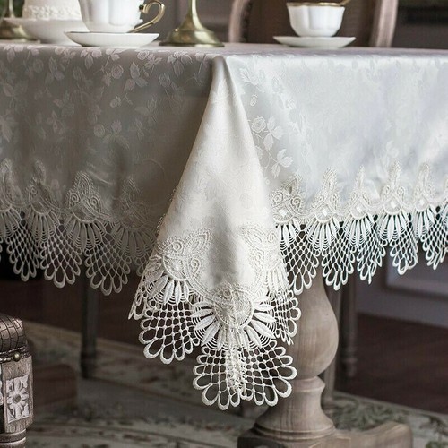 Pizzo ricamato tovaglia - ricamato,