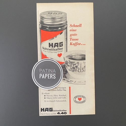 1964 hag caffè veloce buona - hag,