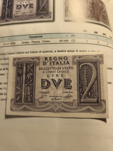 Banconota lire impero - lire, regno