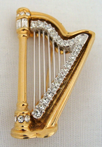 Spilla arpa - , swarovski