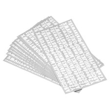 Lettera Adesivi,Bianco 0.5"