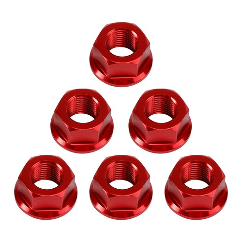 Dadi pignone m10x1 rosso - dadi, m10x1.00