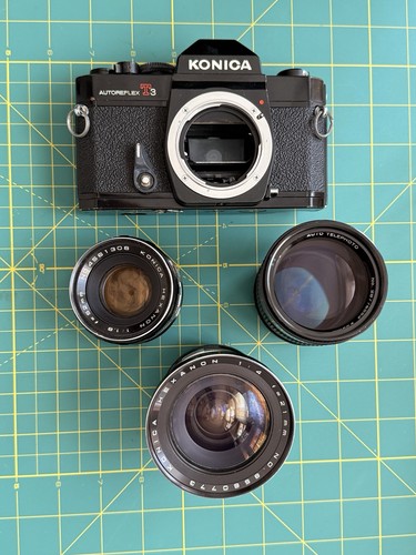 Corpo fotocamera reflex konica - fotocamera,