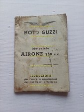 Moto Guzzi Airone 250 Sport-Turismo 1953 manuale uso libretto italiano originale