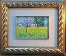 MICHELE CASCELLA OLIO SU TELA CON CORNICE- PAESAGGIO