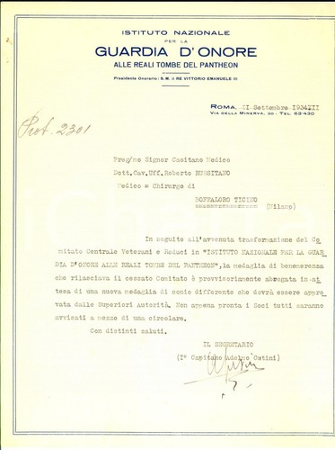 1934 roma istituto - istituto, nazionale