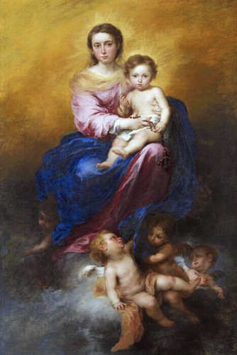 Vergine del rosario madonna - la,