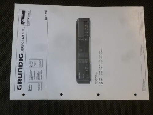 Manuale servizio grundig - manuale,
