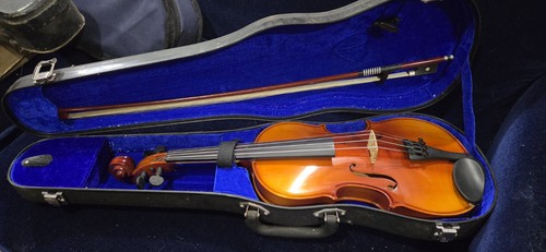 4th size violin bow - and, case