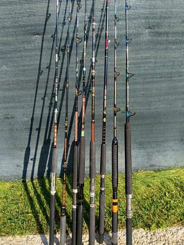 Lotto canne pesca traina - da,
