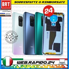 BACK COVER SCOCCA POSTERIORE VETRO+LENTE+FRAME XIAOMI REDMI NOTE 9 M2003J15SG