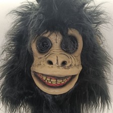 Maschera gorilla lattice realistica animale orango adulto Halloween scimmia copricapo