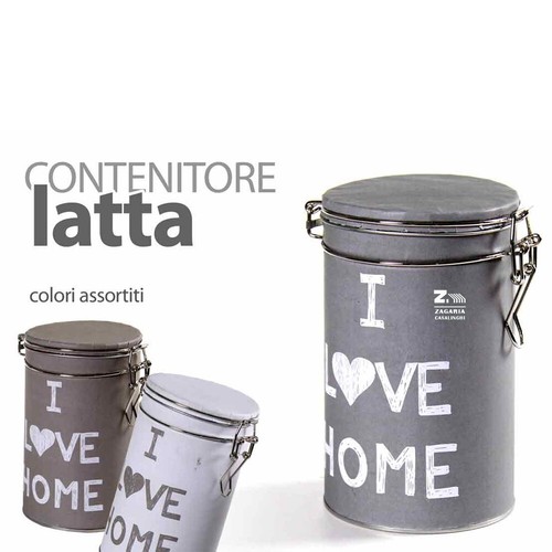 Barattolo contenitore latta - contenitore,