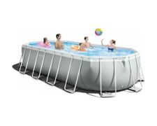 Intex 26798 Piscina fuoriterra ovale 610 x 305 x 122 cm Prisma Frame pompa Rotex