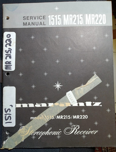 Marantz 1515 mr215 mr220 - marantz,