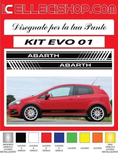 Adesivi fiat punto abarth - adesivi,