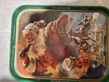 VASSOIO COCA COLA Merry Christmas Babbo Natale in metallo - Vintage