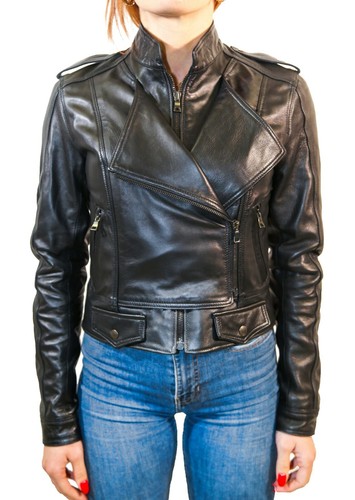 Giacca donna chiodo vera - da,