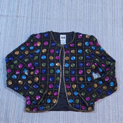 Giacca pois vintage leslie - a,