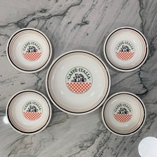 Vintage Himark Caffe Italia Made in Italy for Himark Pasta Salad Bowls Set of 5